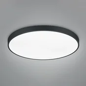 Trio Lighting LED stropna svetilka Waco, CCT, O 75 cm, črna mat - Dnevna soba/jedilnica - črna mat barva - Kovina