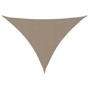 Vidaxl Senčno jadro oksford blago trikotno 3x4x5 m taupe