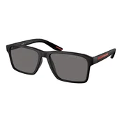 Prada Linea Rossa PS05YS DG002G Polarized ONE SIZE (58) Črna/Siva