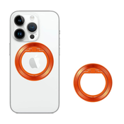 Techsuit – MagSafe telefonski obroč (MPR2) – Okrogla oblika – aluminijeva zlitina – oranžna