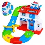 [paczb] Tirni avtomobilčki Drsenje Bolnišnična stavba + Reševalno vozilo Z3301