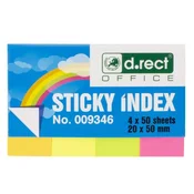 Označevalec strani levia papirnat 50x20x4 intenziven 4x50l 009346