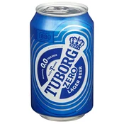 TUBORG pivo 0.0% alc 0.33L limenka