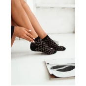 Milena Womens ankle socks in patches Ecru