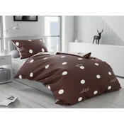 Pamucna posteljina CROWN smedja
