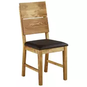 STOLICA boja hrasta, tamnobraon drvo, tekstil