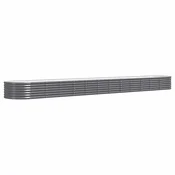 Vidaxl Visoka greda iz cinkanega jekla 512x80x36 cm antracit