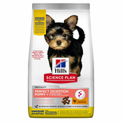 Hills Science Plan Small & Mini Puppy Perfect Digestion - Varčno pakiranje: 2x6 kg