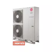 LG toplotna črpalka zrak/voda z montažo brez bojlerja Therma V Monoblok S HM143MR.U34, 14kW