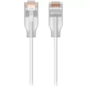 Ubiquiti UACC-Cable-Patch-EL-0.15M-W-24 Nano-thin patch cable with 2.5 GbE and PoE++ support designed to show Etherlighting™ effects, Translucent booted RJ45 for optimal Etherlighting™ brightness, Outer diameter 2.5 mm - UACC-CABLE-PATCH-EL-0.15M-W-24