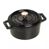 Mini-Cocotte cooking pot, cast iron, 10cm/0.25L, Black - Staub