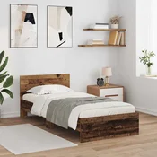 Vidaxl Konstrukcija postelje Star les 90 x 200 cm Konstruiran les