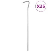 Vidaxl Klini za šotor 25 kosov 23 cm O5 mm pocinkano jeklo