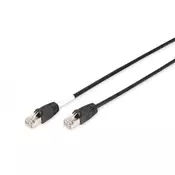 CAT 6 S-FTP outdoor patch cord, Cu, PE AWG 27/7, length 3 m, black sheath color