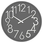 Autronic Stenska ura dia. 60 cm, MDF, temno siva (HW4023 GREY-DK)