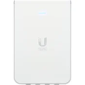 UniFi6 In-Wall. Wall-mounted WiFi 6 access point with a built-in PoE switch.