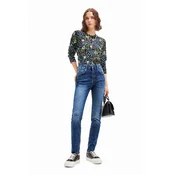 Desigual Jeans hlače 23WWDD90 Modra Skinny Fit