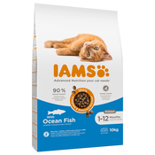 IAMS for Vitality Kitten s morskom ribom - 2 x 10 kg