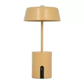 Oker rumena kovinska LED namizna svetilka (višina 22,5 cm) Elemental LED – Leitmotiv