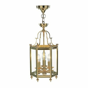 Där Lighting MOO0340 - Luster na lancu MOORGATE 3xE14/60W/230V mesing