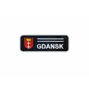 shumee Našitek GDANSK z emblemom mesta - Podlaga za nalepko z likanjem/toplotnim varjenjem - Vezen našitek/značka/emblem