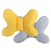 COSING Minky leptir djecji jastuk, žuta