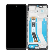 Motorola Moto G73 - LCD zaslon + steklo na dotik + okvir (Black) TFT