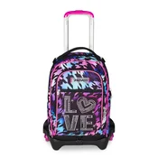 Šolska torba na 3 kolesih Seven Glow Love