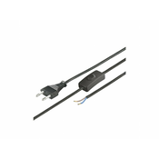 WENTRONIC Strujni kabel sa prekidačem 1,5m  N2K-BK/VDE