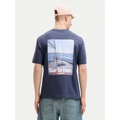 Jack & Jones Majica Riviera 12295161 Mornarsko modra Relaxed Fit