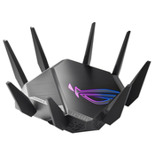 ASUS GT-AXE11000 bežicni usmjerivac Gigabit Ethernet Tri pojasa (2,4 GHz / 5 GHz / 6 GHz) Crno