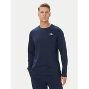 The North Face Majica z dolgimi rokavi Evolution Simple Dome NF0A8EU3 Mornarsko modra Regular Fit