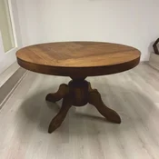 Casa Padrino Country Style Oak Wood Dining Table Brown A� 130 cm - Dining Room Furniture