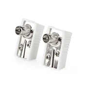 NEDIS CSGB40900WT, IEC (koaksijalni) konektor,Ugaoni,Muški,75 oma,Preenik kabl. ulaza: 7,0 mm,Beli,1kom