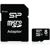 MICRO SDHC memorijska kartica Silicon Power 8GB s adapterom SP008GBSTH010V10SP