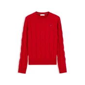Tommy Hilfiger Pulover WW0WW43586 Rdeča Regular Fit