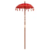 Balineški Parasol Crvena 125 x 125 x 260 cm