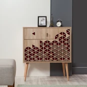 Hanah Home Komoda Trio 80x90x40cm Hrast