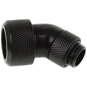Alphacool Eiszapfen 16mm HardTube kompresioni fiting 45° rotirajuc´i G1/4 - tamno crni
