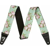 Fender Floral Strap Surf Green Tekstilni kitarski pas (Kot novo)