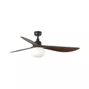 FARO 34362WT-11L-stropni ventilator OUTWOOD L 1xE27/15W braon/crna precnik 150 cm WT IP44+DO