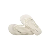 Japonke Calvin Klein Arwa - Metallic Pearlised Flip Flops HW0HW02956 Bela