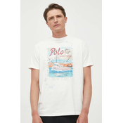 Pamucna majica Polo Ralph Lauren boja: bijela, s tiskom