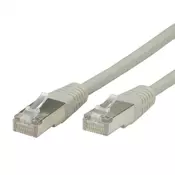 Secomp roline S/FTP(PiMF) cable Cat.7 with RJ45 connector 500 MHz LSOH grey 0.5m ( 4056 )