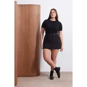 Trendyol Curve Ženska bluza Tbbss26Af00025, Crna