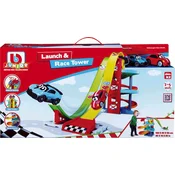 BBJunior Stolp Launch & Race Tower z voziloma VW in Bugatti - 1 k.