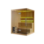 Nero Sauna soba – kanadski Hemlock – 1500x1200x1900 za 3 osobe sa rasvetom