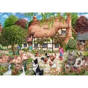 Ravensburger - Puzzle Kmečka koča - 1 000 kosov