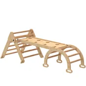 Homestar Plezalni okvir 7-v-1 komplet 188x70x59 cm naravno leseno