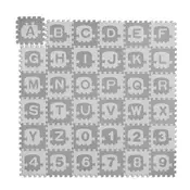 Northix Puzzle podloga z ABC in številkami - 36 penastih kosov, nestrupena pena, zaščitna in izobraževalna